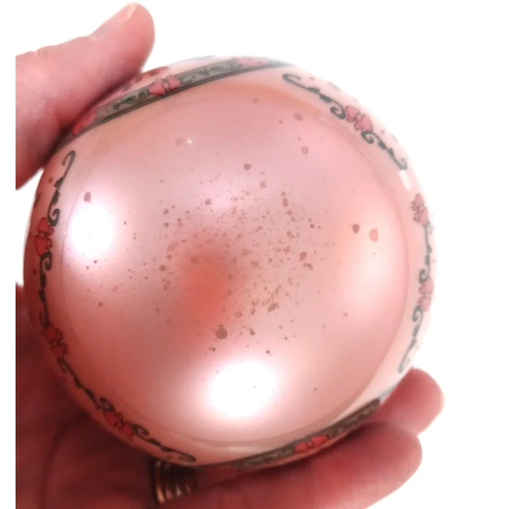 VTG 94 Enesco Precious Moments Pink Glass 3 1/2